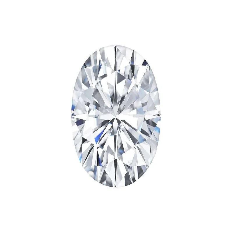 Charles and Colvard Elongated Oval Forever One Moissanite