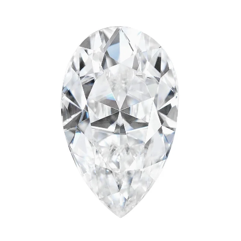 Charles and Colvard Pear Shape Forever One Moissanite