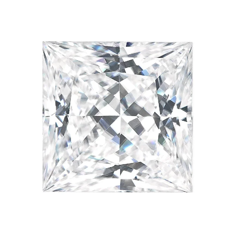 Charles and Colvard Princess Cut Forever One Moissanite