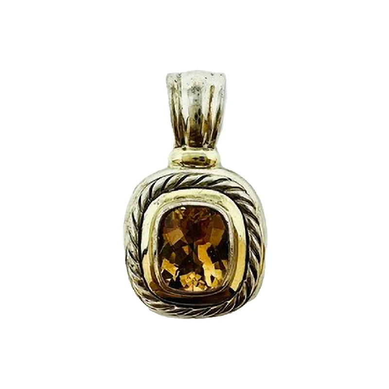 David Yurman Citrine Albion Enhancer Pendant