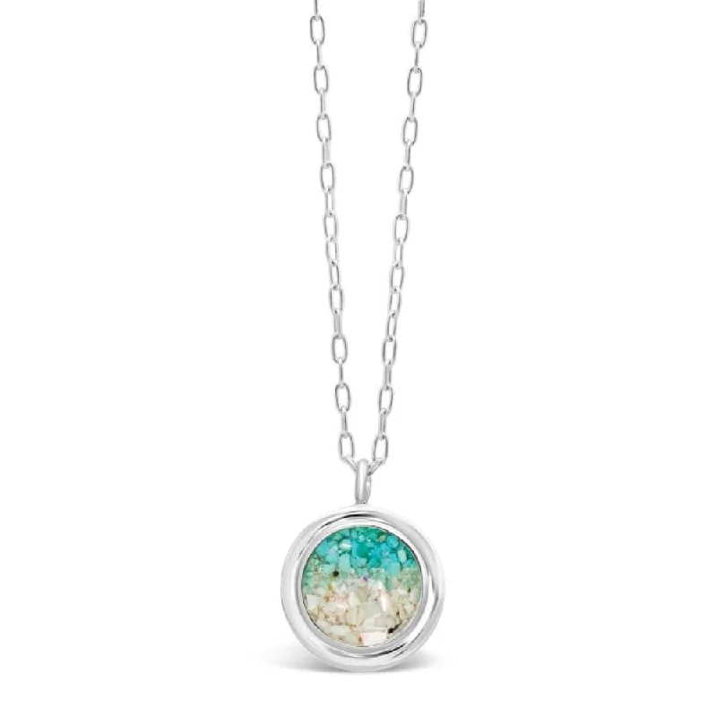 Dune Jewelry Sterling Silver Turquoise Gradient Neptune Necklace