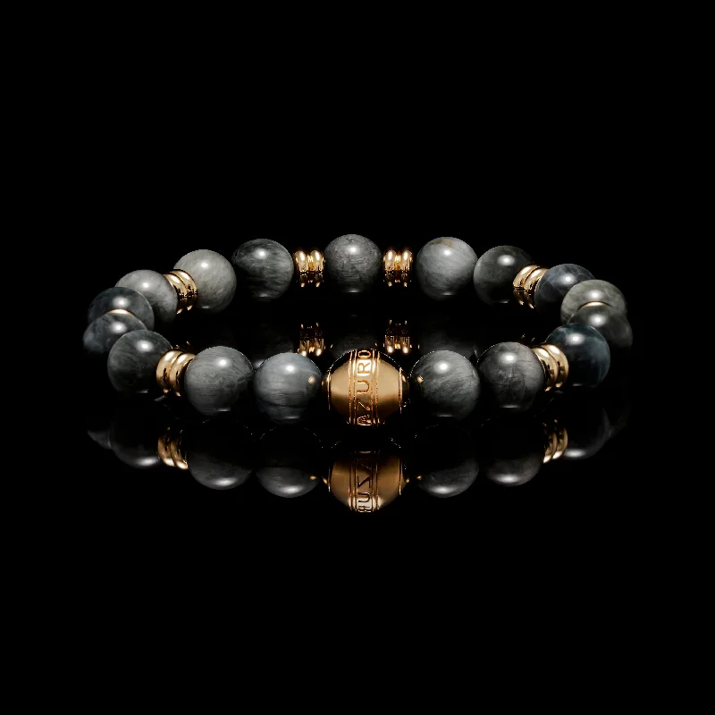 Gold Hawk Eye Chakra Bracelet