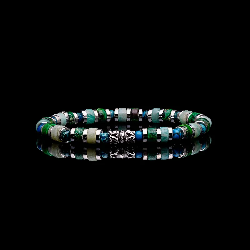 Green Forest | Jade Turquoise Beaded Bracelet