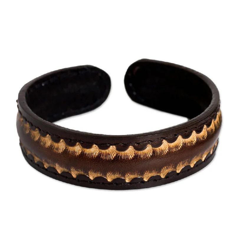 Handmade Dark Warrior Leather Bracelet (Thailand)