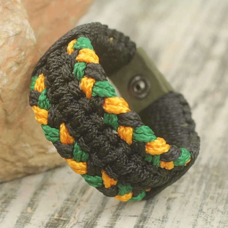 Handmade Golden Braid Polypropylene Cord Bracelet (Ghana)