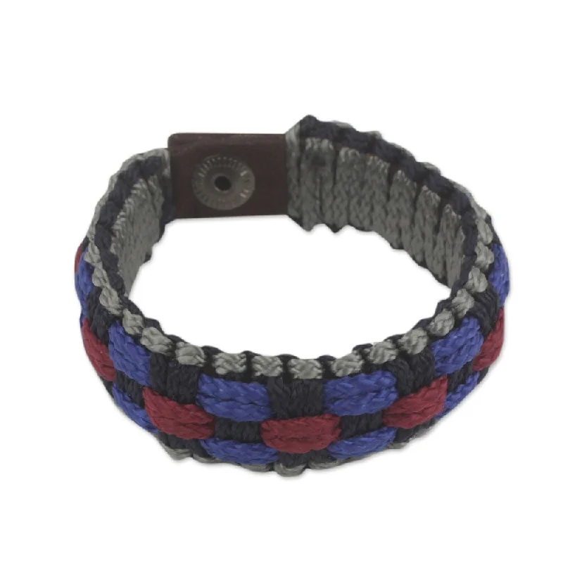 Handmade Men's Recycled 'Excellence' Bracelet (Ghana)