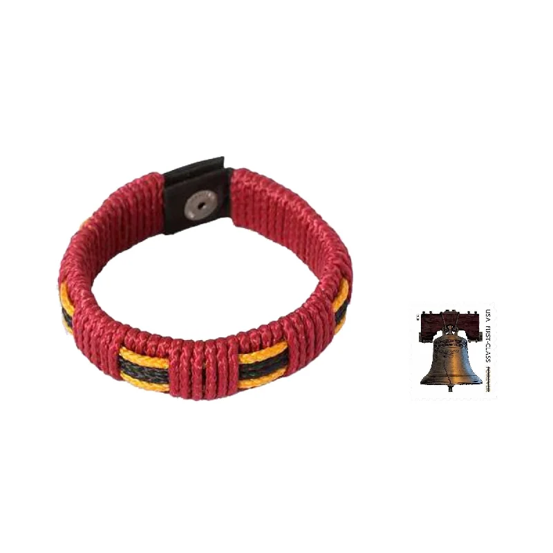 Handmade Men's 'Spirit of Africa' Wristband Bracelet (Ghana)