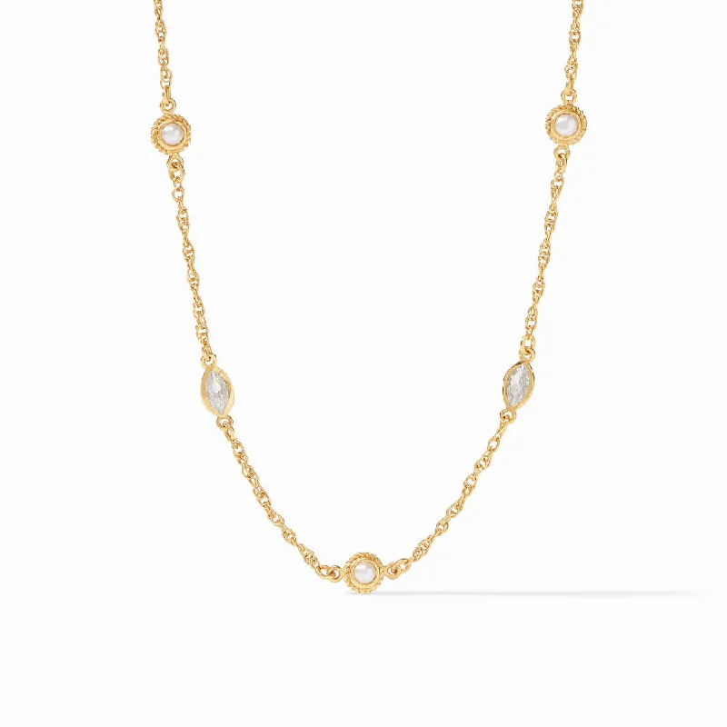 Julie Vos Monaco Delicate Station Necklace