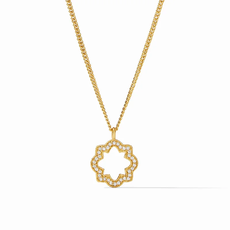 Julie Vos Odette Solitaire Necklace