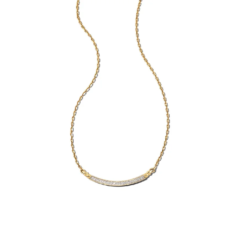 Kendra Scott Ott 14k Gold Pendant Necklace in White Diamond