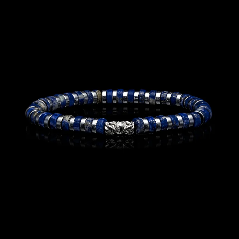 Pacific | Lapis Lazuli Beaded Bracelet