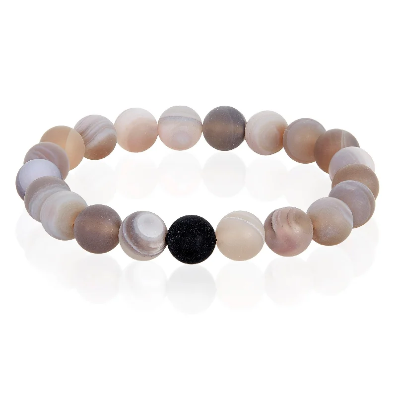 Grey Matte Agate