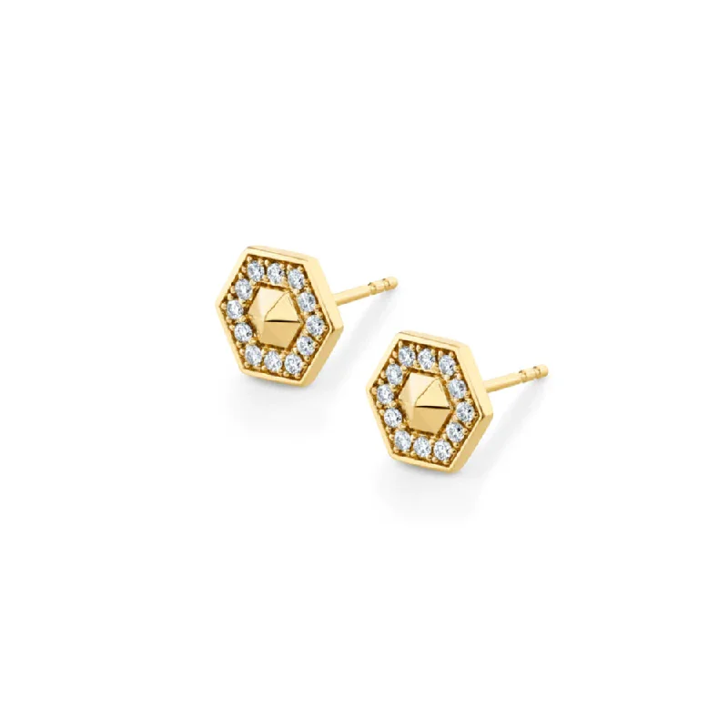 Michael M. Mini Hex Studs