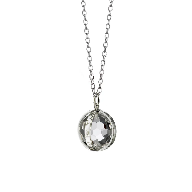 Monica Rich Kosann Sterling Silver Carpe Diem with Rock Crystal