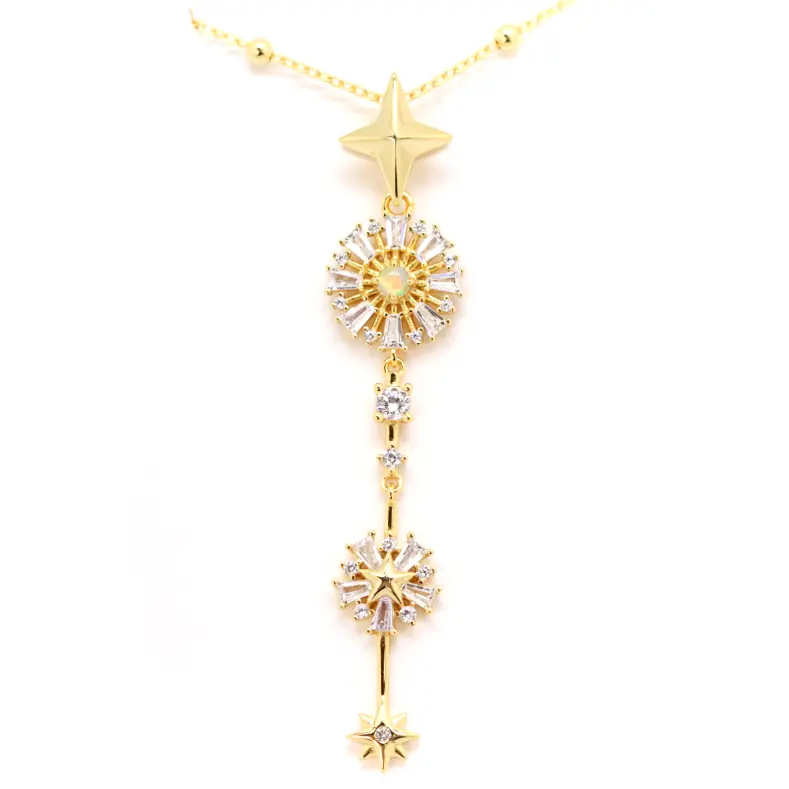 Nora Opal Burst Drop Pendant