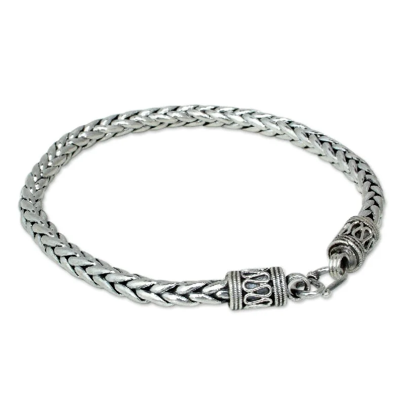 NOVICA Handmade Strength Sterling Silver Bracelet (Thailand)