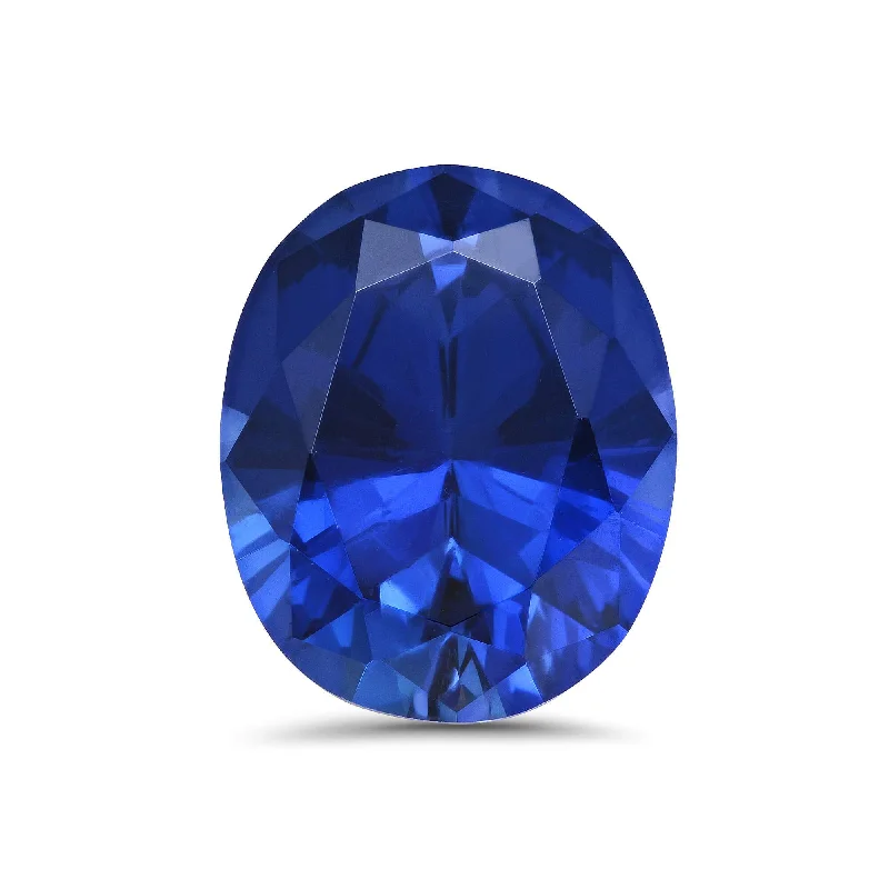 Oval Lab Created Sapphire