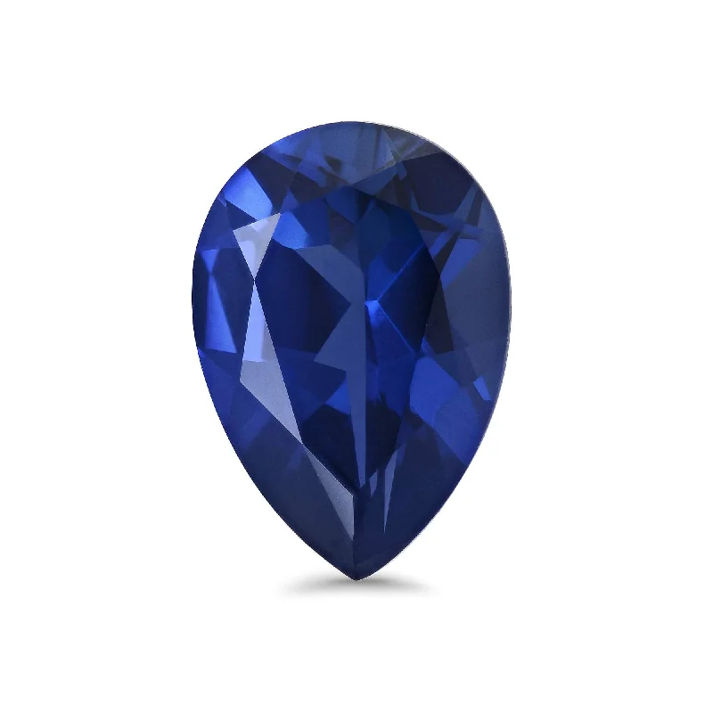 Pear Shape Lab Created Sapphire