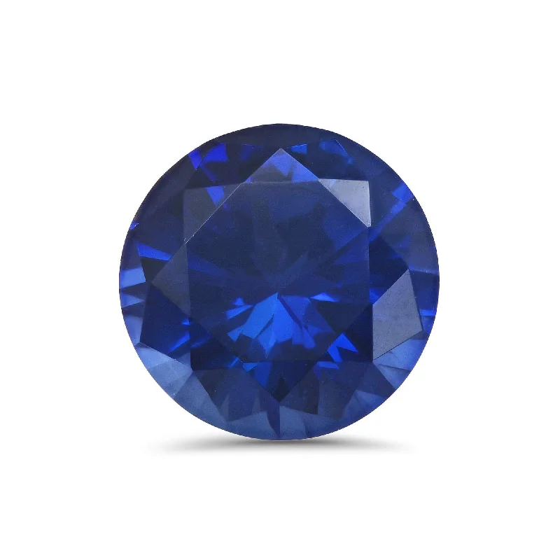 Round Lab Created Sapphire