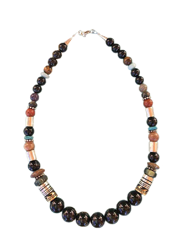 Rosie Singer 19" Mostly Onyx Necklace