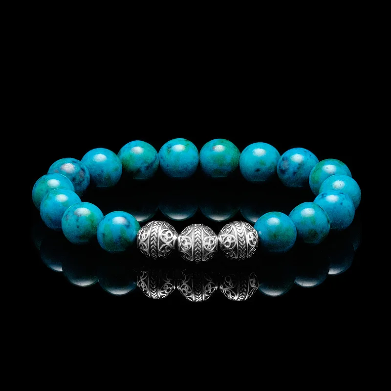 Classic Silver Turquoise Bracelet