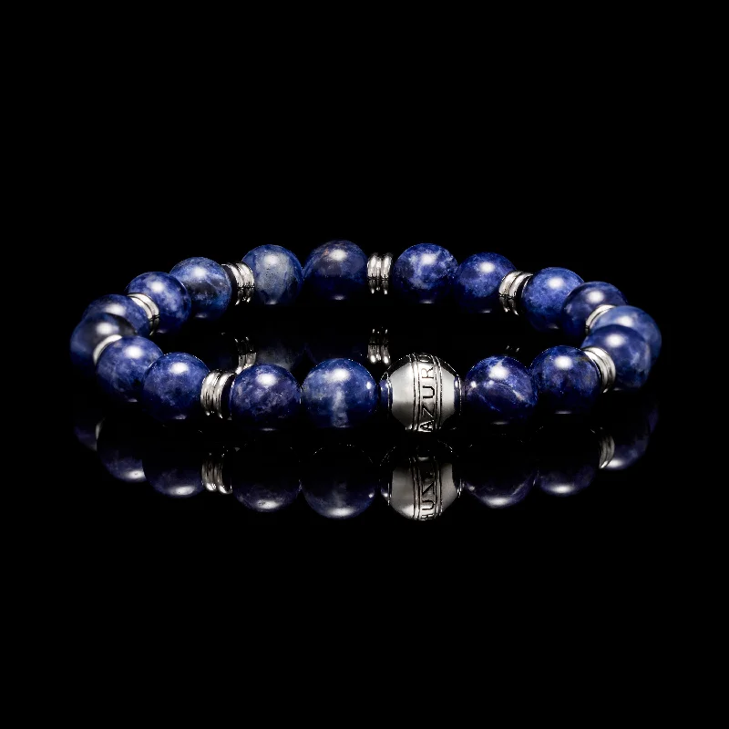 Silver Sodalite Chakra Bracelet