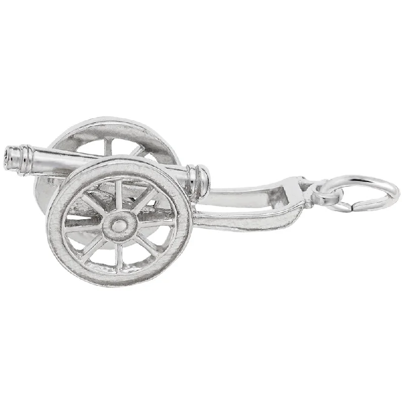 Sterling Silver Cannon Charm