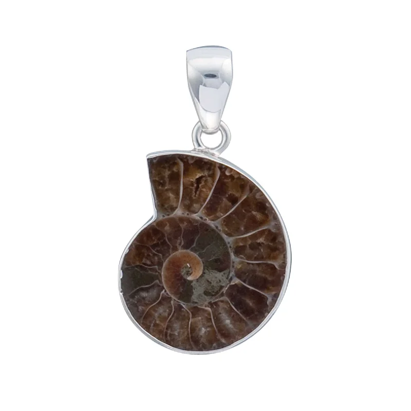 Sterling Silver Ammonite Pendant