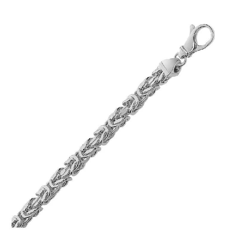 Sterling Silver Men's Bracelet in Miami Cuban Chain Style