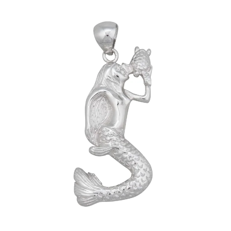 Sterling Silver Mermaid Pendant