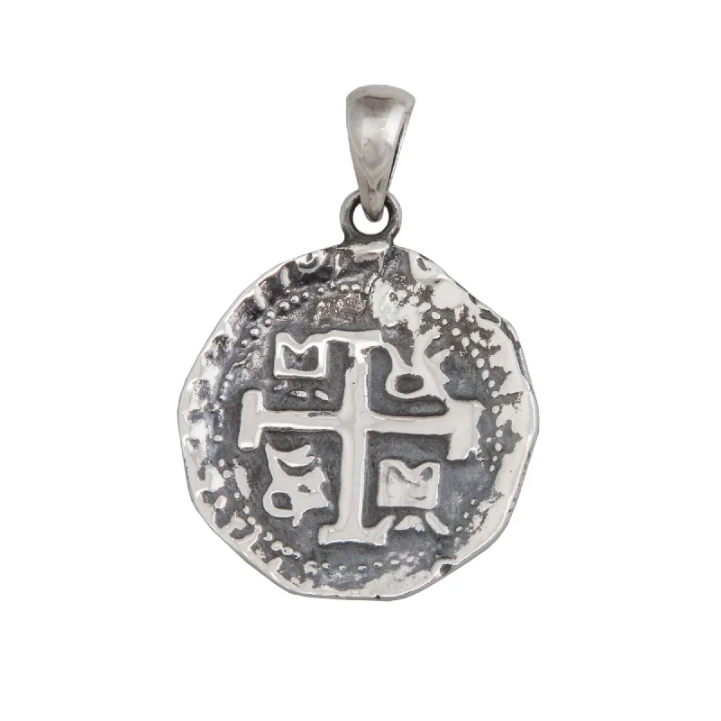 Sterling Silver Replica Treasure Coin Pendant