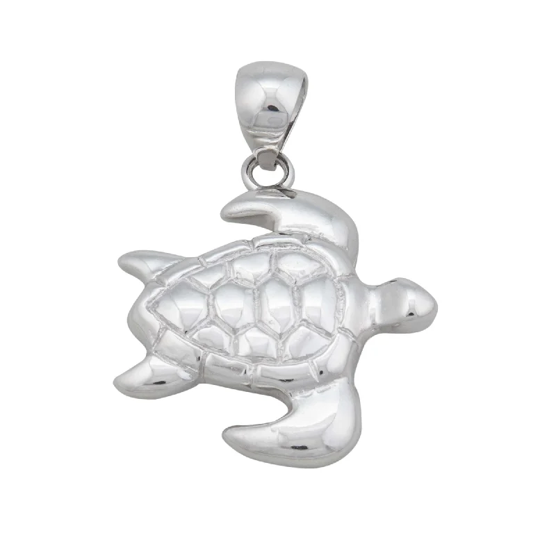 Sterling Silver Sea Turtle Pendant