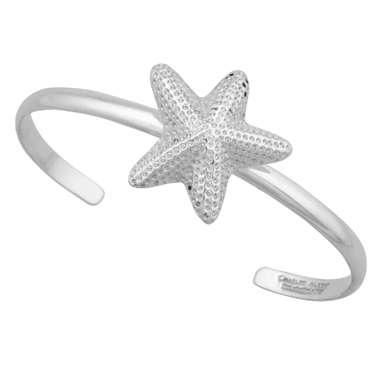 Sterling Silver Starfish Mini Cuff