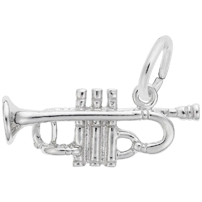 Sterling Silver Trumpet Charm