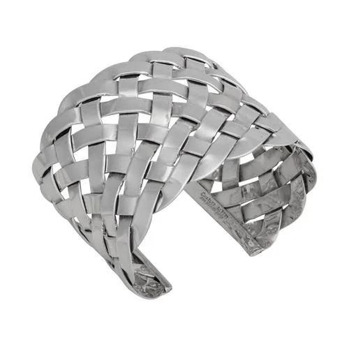 Sterling Silver Weave Cuff