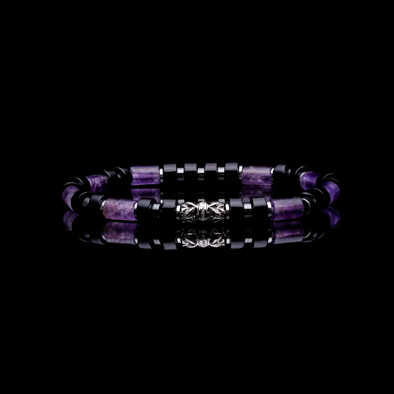 The Purple Heart | Amethyst Beaded Bracelet