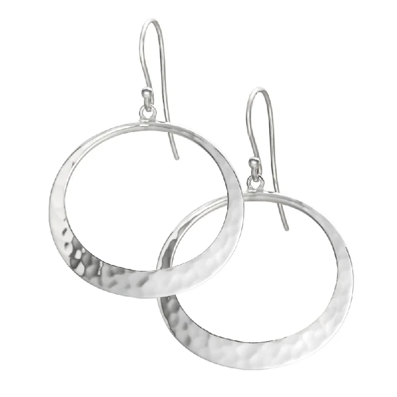 Toby Pomeroy Eco Silver Eclipse Hoops on Wires