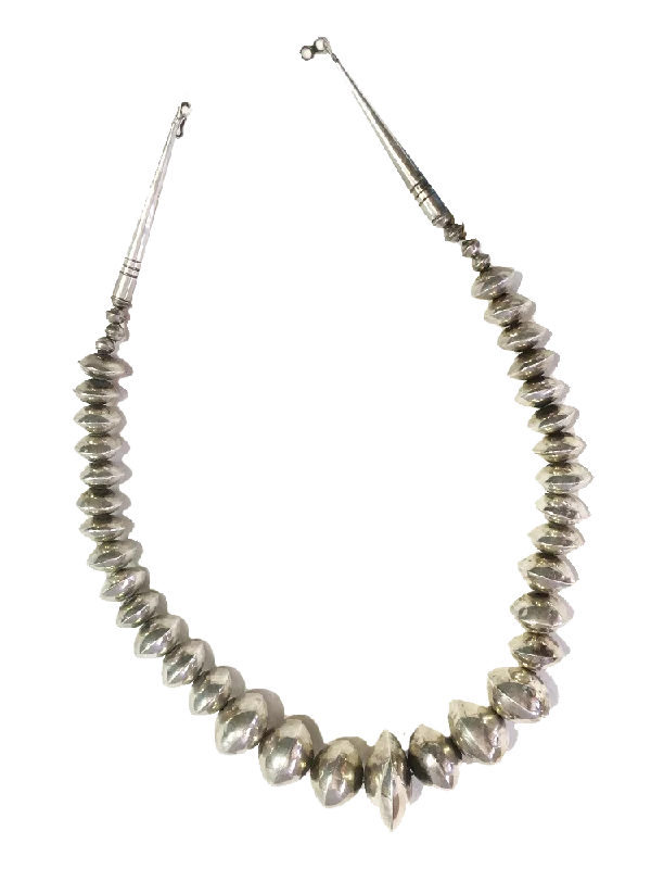 Vintage 24" Smooth Saucer Navajo Pearl Necklace