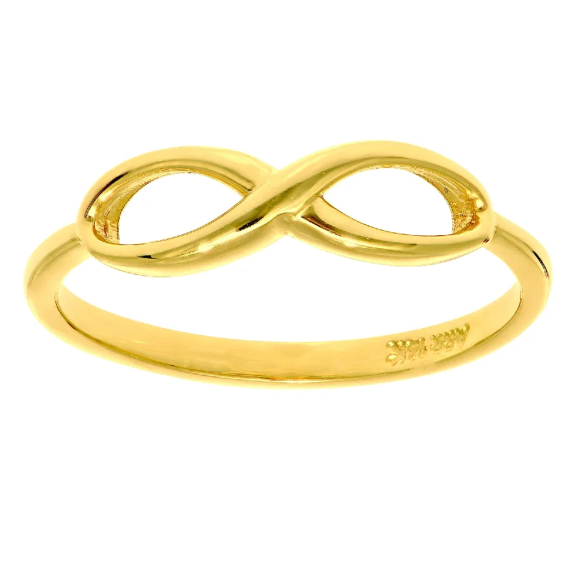 14K Gold Polished Infinity Ring