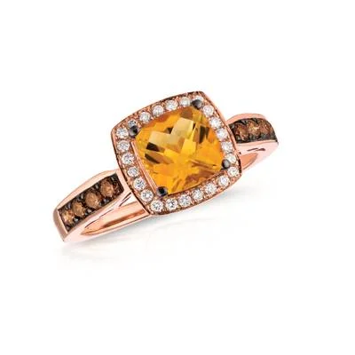 14K R/G RING 0.38 DIA 1.25 CT |H|