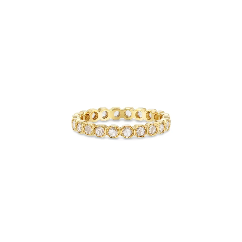 2mm Crown Bezel Diamond Eternity Ring