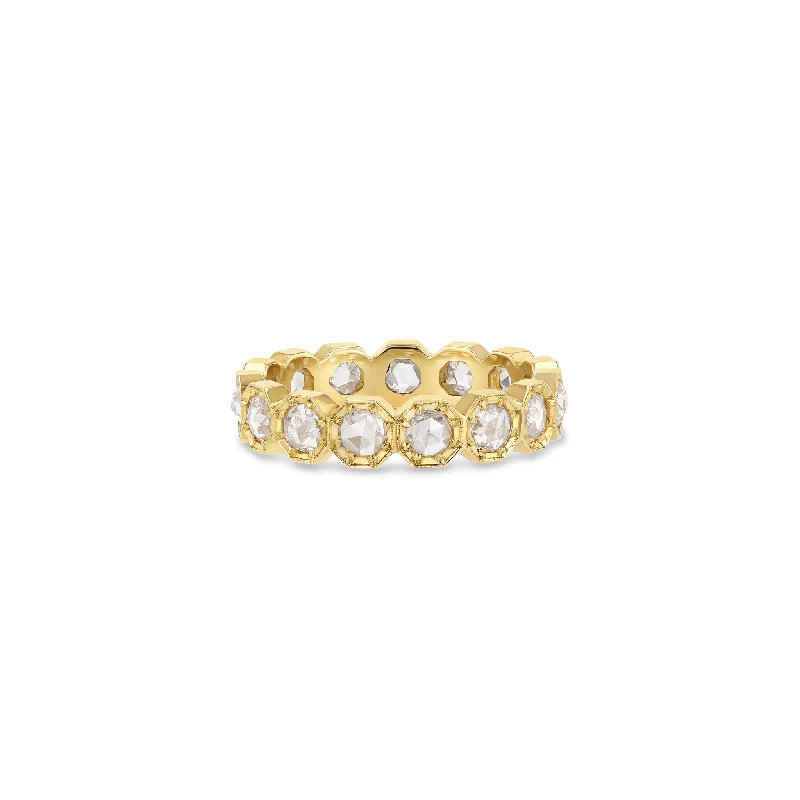 3mm Crown Bezel Diamond Eternity Ring