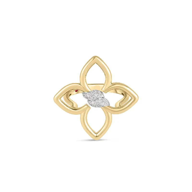 Diamond Small Cialoma Flower Ring