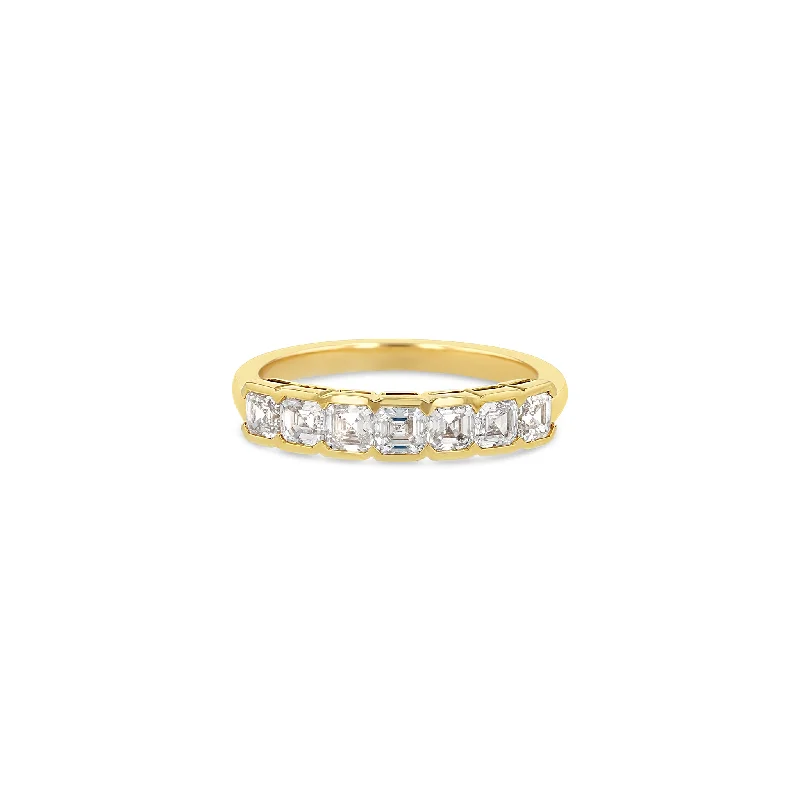 Asscher Half Eternity Ring