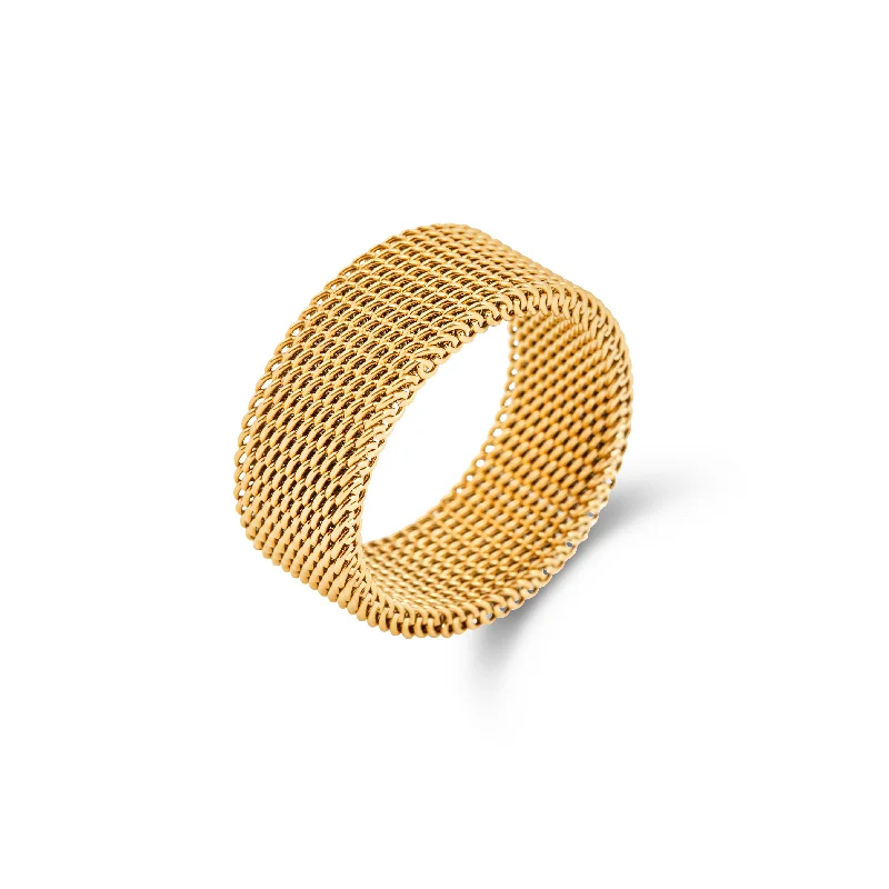 Etta Mesh Ring - Gold - Size 6