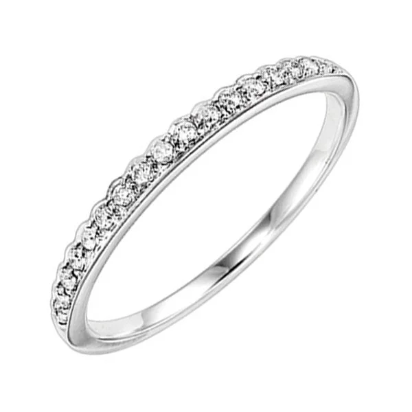 14KT WHITE GOLD DIAMOND(1/8CTW) RING