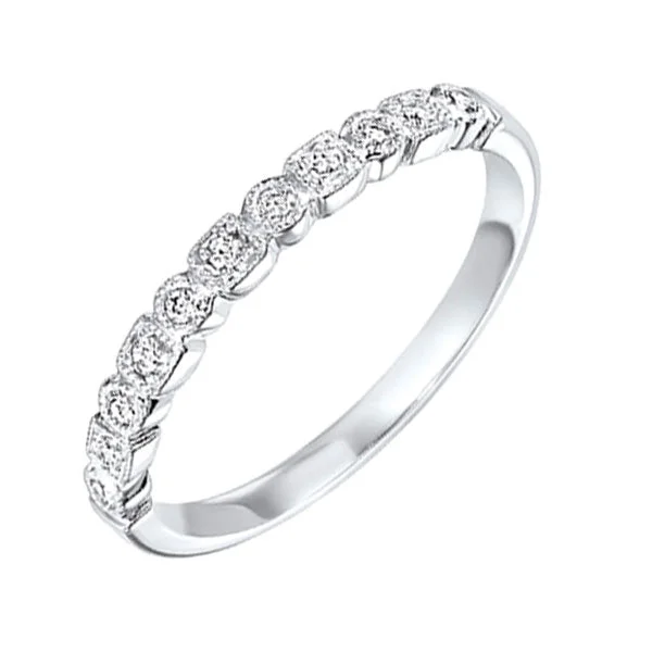 14KT WHITE GOLD DIAMOND (1/8CTW) RING