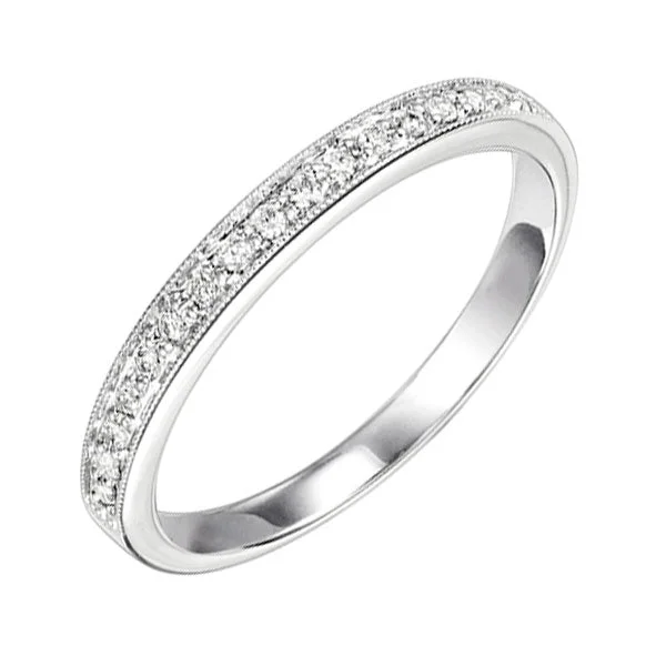 14KT WHITE GOLD DIAMOND (1/10 CTW) RING