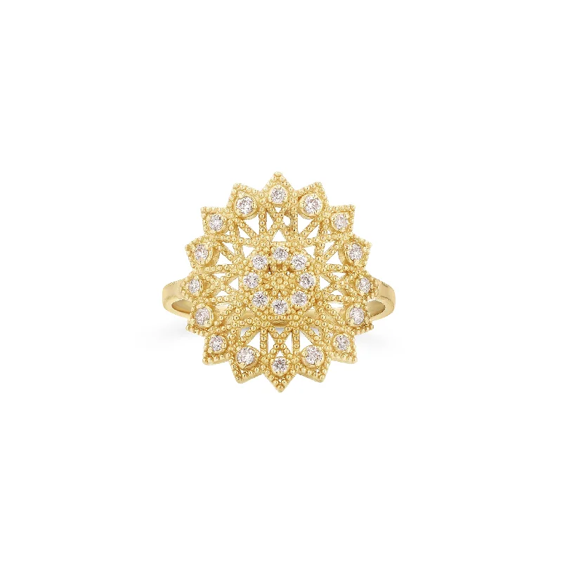 Lace Deco Ring - VI w Diamonds