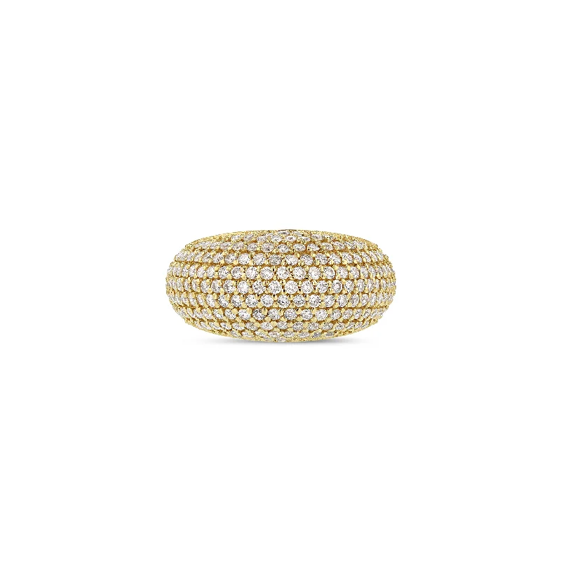 Pavé Demi Globe Ring